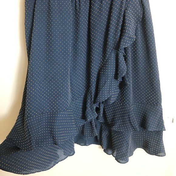Anthropologie Women's Blue Ruffled Dress - Picture 2 of 6